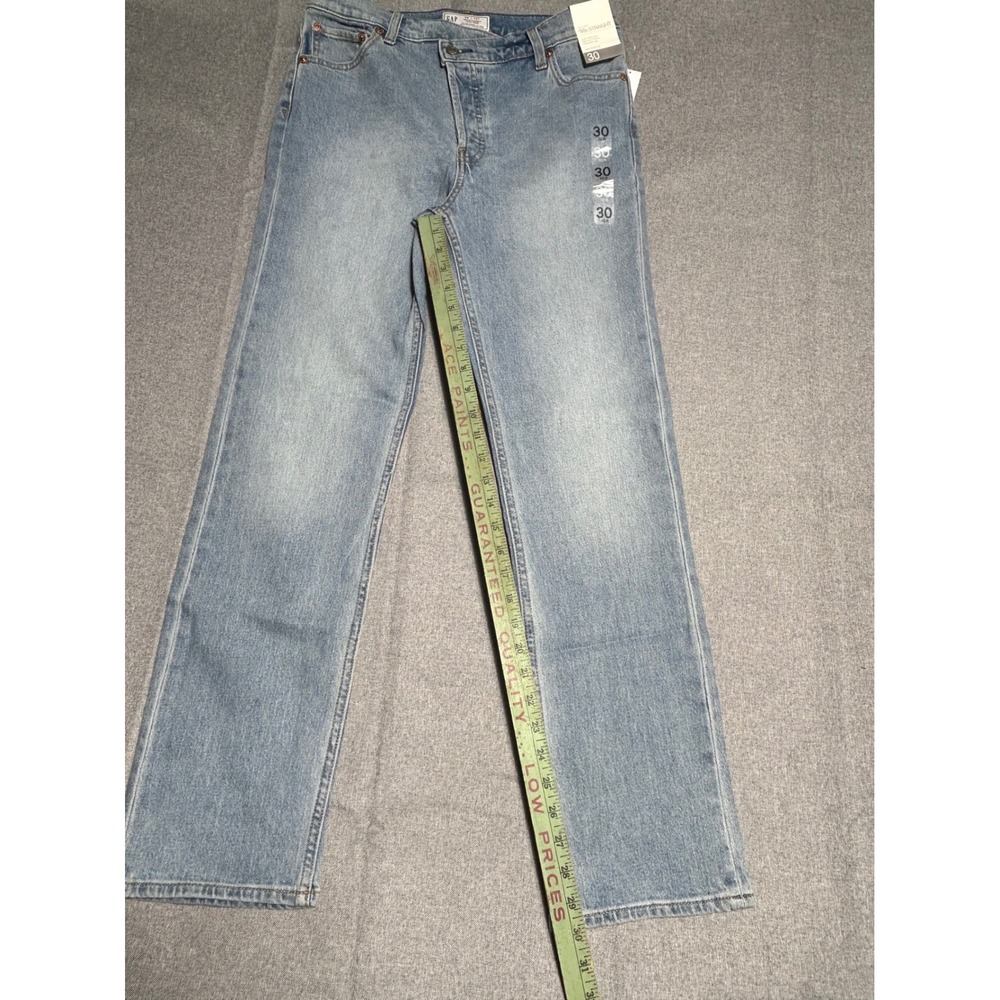GAP 90s‎ Straight Jeans Womens 30/10R Medium Indigo High Rise Cross-Over Waist - Picture 10 of 11